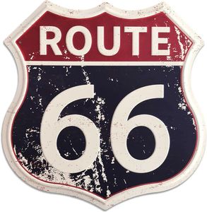 Kerstversiering Route 66 Borden Vintage Road Room Decor High Way Metalen Tin Bord voor Thuis Garage Muur 231027