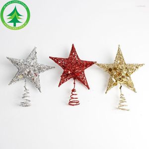 Kerstversiering S/L Ijzeren Ster Ornamenten Boomtopper Xmas Party Pailletten Pentagram Jaar Decor Estrella Navidad