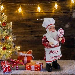Kerstversiering Kerstman Chef Beeldje Pop Kerstboom Oranje Huisdecoratie Navidad Nationale Geschenken Nieuwjaar Kerstfeest Decoratie x1020