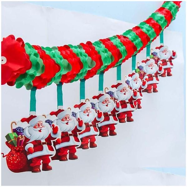 Décorations de Noël Bannière du Père Noël Joyeux Décor pour la maison 2023 Ornements de Noël Ornements de vacances Navidad Kerst Année Livraison Gar DH83Q