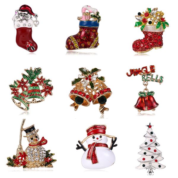 Decoraciones de Navidad Santa Claus Broche de Navidad Broque