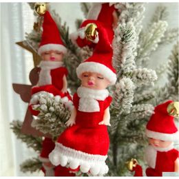 Kerstdecoraties Santa Claus Gordijn Decor Merry For Home ornamenten Geschenk Navidad 2022 Gelukkige jaar Drop Delivery Garden Feestelijke P DH7IZ