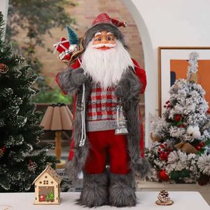 Décorations de noël poupée père noël 60/45/30cm, cadeaux de nouvel an pour enfants, ornements de fenêtre d'hôtel café, décorations de noël pour la maison x1020