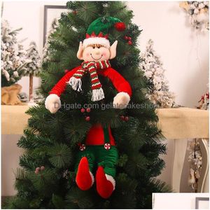 Décorations de Noël Santa Claus Dolls Merry for Home Cadeaux pour enfants
