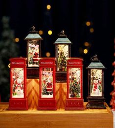 Décorations de Noël Santa Claus Snowman Lantern Lighter Merry Decor for Home Tree Ornema Gifts de Noël 2022 T2209198384588