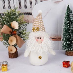 Décorations de noël père noël bonhomme de neige poupée ornement mignon décoration de noël créatif enfants cadeau de noël joyeux décor naviidad