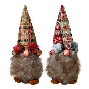 Décorations de Noël Santa Gnome suédois Tomte Nisse peluche poupée cadeau de Noël fête table décor maison ornements JK2011XB