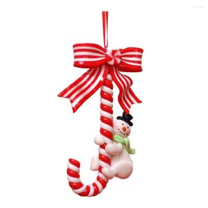 Kerstdecoraties kleine riet ornamenten hangers boom premium vakantie mode retro lollipop santa sneeuwpop hangen charmes