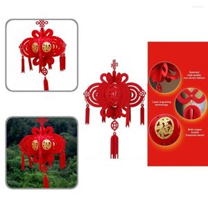 Décorations de Noël Petite lanterne Pendentif avec pompon Artisanat Festival chinois Célébration Décoration Ornement