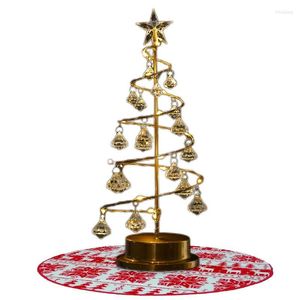 Décorations de noël petit arbre de table artificiel Mini avec des lumières LED lampe de table lampe de nuit pour la fête de vacances décor à la maison