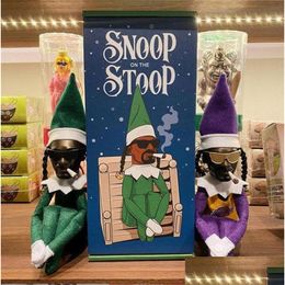 Kerstversiering Snoop On A Stoop Elf Pop Spy Bent Woondecoratie Jaar Geschenk Speelgoed Rood Groen Blauw Paars Drop Delivery Tuin Fe Dhgrn