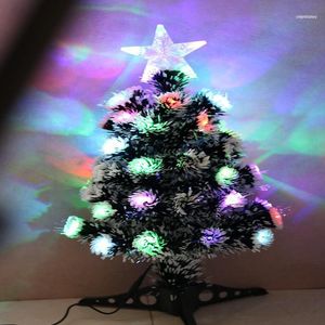 Décorations de noël cercle de neige fibre optique arbre lumineux coloré célébrer fournitures noël ornements artificiels pour la maison Decor1