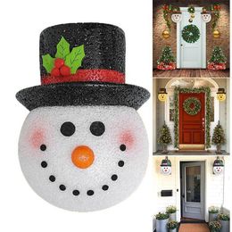Kerstdecoraties Sneeuwman Pora Lichte deksel Outdoor decor past standaardverlichting USJ99