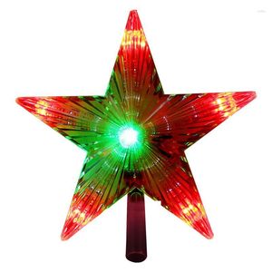 Décorations de Noël Star Tree Topper Lumières alimentées par batterie Décoration changeante de couleur pour la maison de vacances de l'année