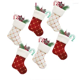Kerstversiering Kouszak Kerstcadeau Snoepzak Noel Decoratie DIY Home Natal Navidad Sok Boom Decor Sokken