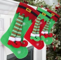 Decoraciones navideñas Medias Bolsa de regalo de dulces para el hogar Noel Navidad Decoración de árbol para niños 1104