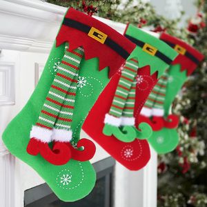 Décorations de Noël Bas Sac cadeau de bonbons pour la maison Noel Navidad Kids Tree Decor Année 2023 220912