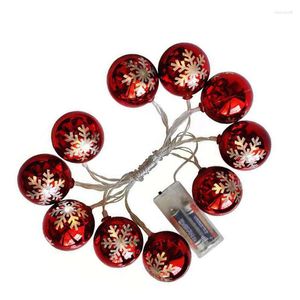 Kerstdecoraties string lichten batterij bediende ballster sneeuwvlokken Xmas Tree Year Home 2022
