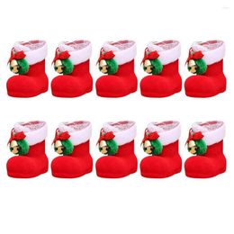 Kerstdecoraties Sugar Storage Boots Kerst Decor voor boomschoenstijl Candyhouder Home Decoratie Huidige mand Plastic Tafel ornamenten