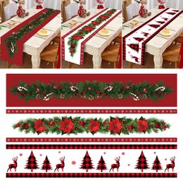 Kerstdecoraties Tabel Runner Decoratie voor Table TableCloth Navidad Noel Kerst Xmas Gifts Jaar 2023 Natal 220914