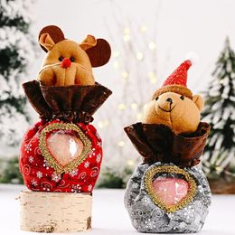 Decorazioni natalizie Borse più vendute Peluche trasparente Navidad Regalo di Natale Forniture per feste