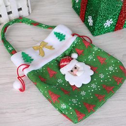 Decoraciones navideñas Bolsa de decoración de juguetes Bolsas de regalo de Papá Noel Merry Good Sorpresa Wrap Candy para niños