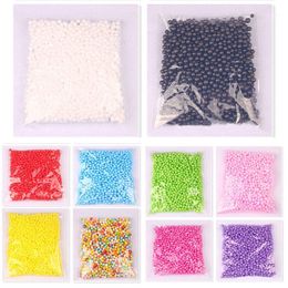 Décorations de Noël Jouet Polystyrène Mini Perles Boule Décor À La Maison Fournitures De Fête De Fête DIY Couleurs Assorties 2000 Pcs Ornements1