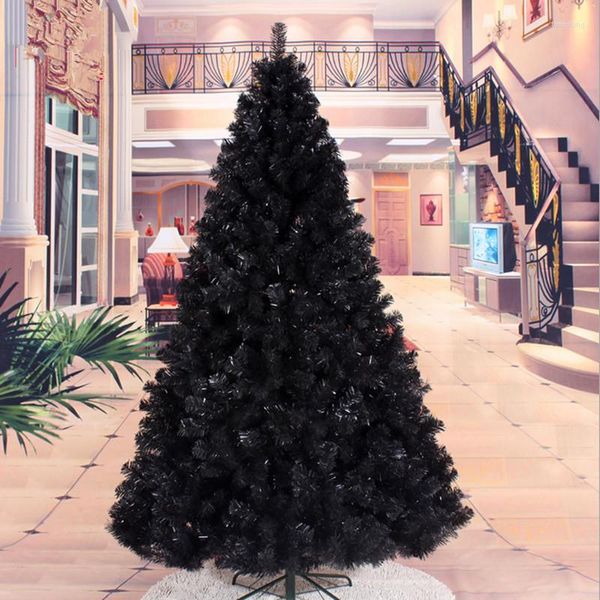 Adornos navideños Árbol 2.1M / 2.4M Black Factory Outlets Dispuestos Suministros