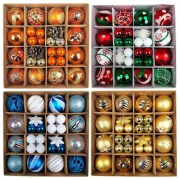 Kerstversiering Boom Ballen 42 44 stks 6 cm Grote Bal Veelkleurige Ornamenten Set voor Thuis Party 231023