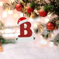 Décorations de Noël Décoration d'arbre Pendant Personnalisé 26 lettres Ornements Navidad Merry for Home