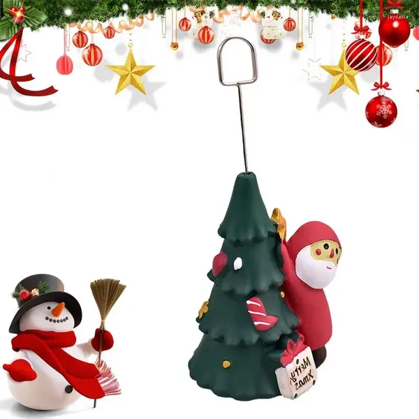 Decoraciones navideñas, decoración de árbol, estatua interior festiva, decoración navideña para el hogar, granja, estatuilla de resina, escultura artística