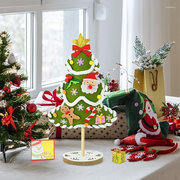 Árbol de adornos navideños, paquete de Material DIY, juego divertido hecho a mano, juguetes educativos para niños, artesanía, regalos para niños y niñas