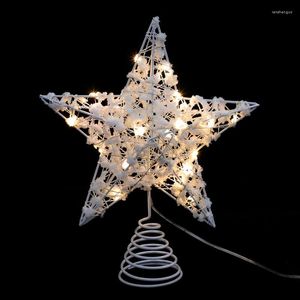 Kerstdecoraties boomlamp versiering topper licht ijzeren ambacht Kerstmis decor