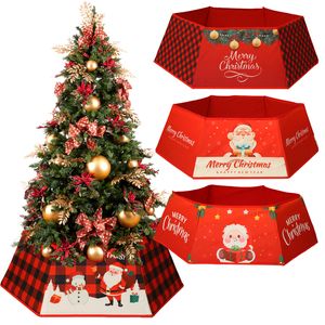 Kerstdecoraties Tree rok tapijt pluche faux vont ornamenten bodem stof xmas jaar decor vloermat 220901