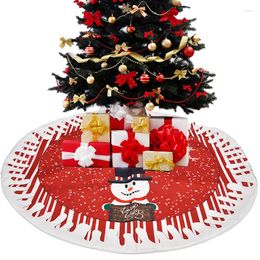 Décorations de Noël, jupe d'arbre, ornement de fond de 78CM de diamètre, tissu Super doux