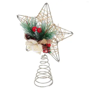 Kerstdecoraties Tree Star Topper Spring Toppers Pentagram Treetop