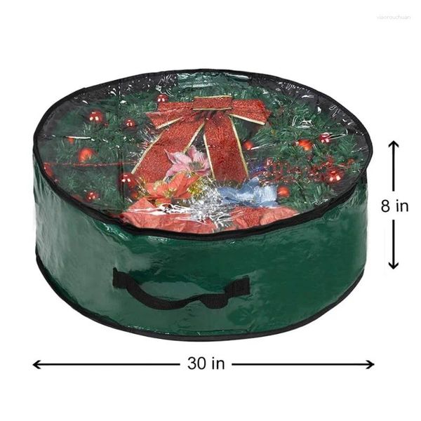 Sac de rangement d'arbre de décorations de Noël pour couronne de vacances de 7,5 pieds et 9 hauteurs