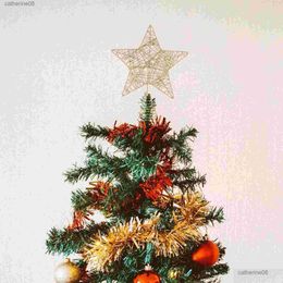 Décorations de Noël Décoration de sommet d'arbre Décoration de Noël Topper Star Treetop Ornement Chapeau L230621 Drop Livraison Maison Jardin Fête Fête Suppli Dhp7B