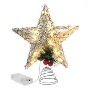 Kerstdecoraties Tree Top Light Topper met Switch Plug-In Ornament voor binnenkantoorjaar