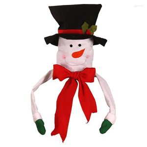 Kerstdecoraties Tree Topper Home Outdoor Decoratie Gift Big Cover Snowman Santa Claus Hoed ornament