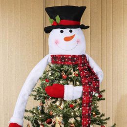 Kerstversiering boom topper xmas sneeuwpop Hugger poseable armen decoratie partij ornament winter wonderland levert