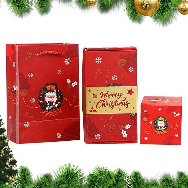 Decoraciones navideñas en la caja de regalo que rebota sorpresa de cartón plegable de cajas de cartón de rebote