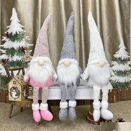 Décorations De Noël Ups Gnome Noël Poupée Sans Visage Joyeuses Décorations Pour La Maison Cristmas Ornement Xmas Navidad Natal Nouvel An Dro Dhhjr