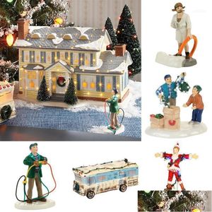 Décorations de Noël Vacances Cousin Eddies RV Accessoire Figurine Résine pour la maison 2022 Navidad Noël Ornement Cadeaux Drop Livraison Garde Dhjie