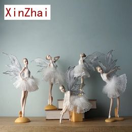 Décorations de Noël Vilead Résine Ballet Danseur Figurine Créative Ange Miniature Fée Jardin Statue Modèle Fille Chambre Décoration Accessoires Intérieur 231121