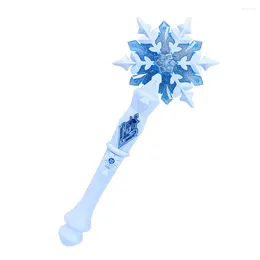 Kerstdecoraties Wand Snowflaketoy Lightparty Birthday Supplies Fairy Led Magical Wands Costumegirls Kids Cosplayglow Gloeiende jurk