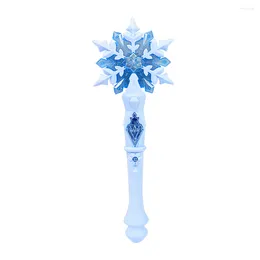 Décorations de Noël Wandsnowflake Uplight Fairy Party Costume Wands Magical Girls Birthdaysupplies Star Kids Girl Glowingsticks