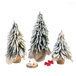 Kerstdecoraties witte sneeuwboom huis bureaublad decoratie kunstmatige ornamenten dorp