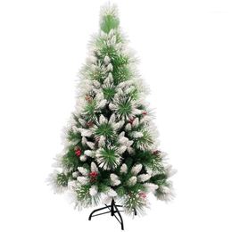 Décorations de Noël arbre blanc pour la maison cône de pin rouge aiguille mousse Spray ornements mélangés1