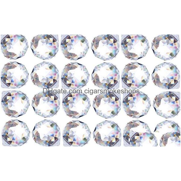Décorations de Noël en gros Crystalsuncatcher Clear Crystal Ball Prism Suncatcher Rainbow Pendentifs Maker Hanging Crystals Prisms Dhu93